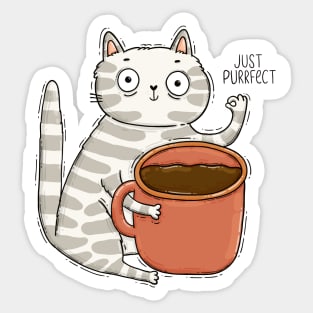 Just Purrfect! Sticker